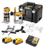 Dewalt DCW604NT 18V XR Brushless  & 8mm Router With 2 x 18V PowerStack Batteries, Charger & T-Stak Case £419.95